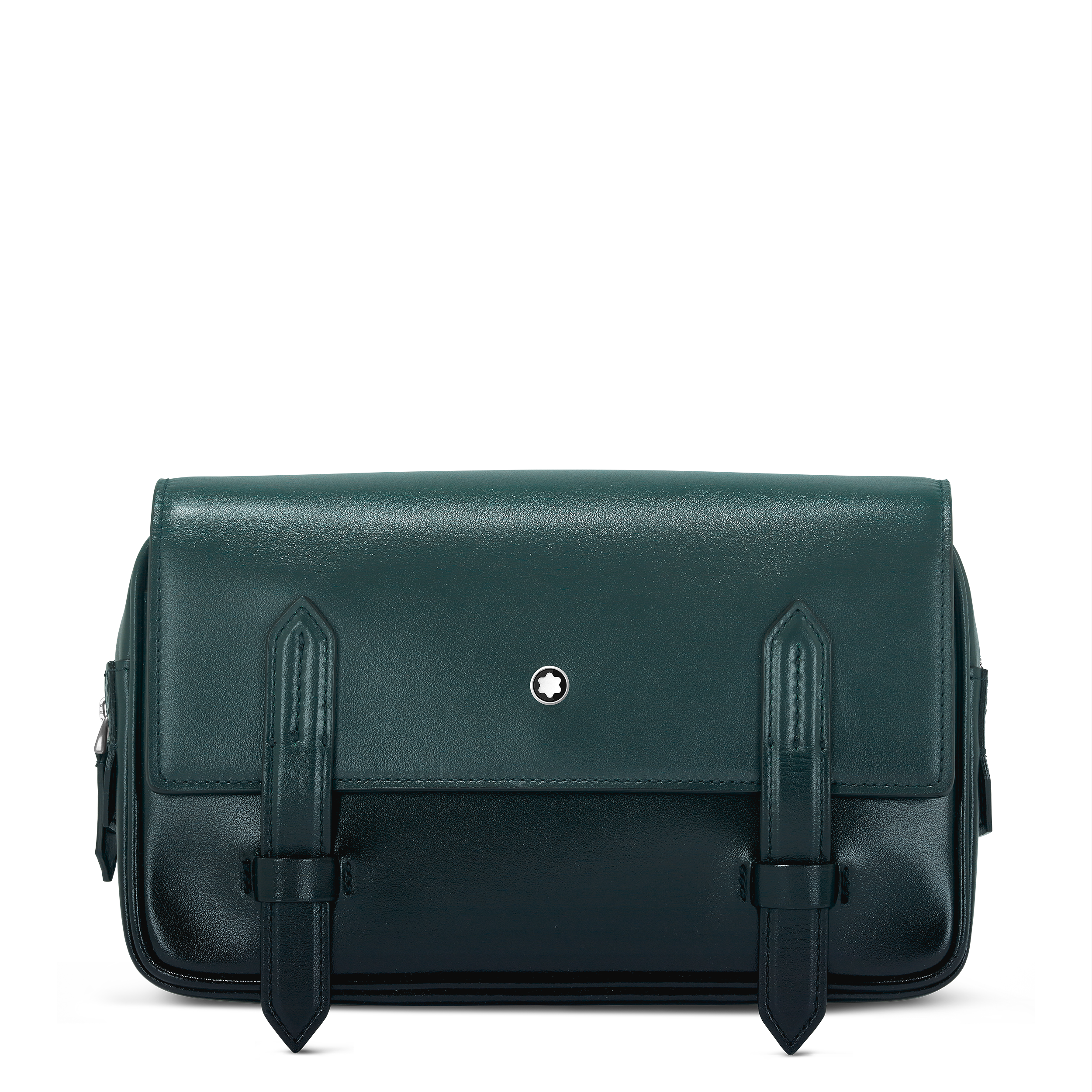 Montblanc - Crossbody Bag In Meisterstück Leather - Leather - Mb198269 - Messengers   Sfumato British Green