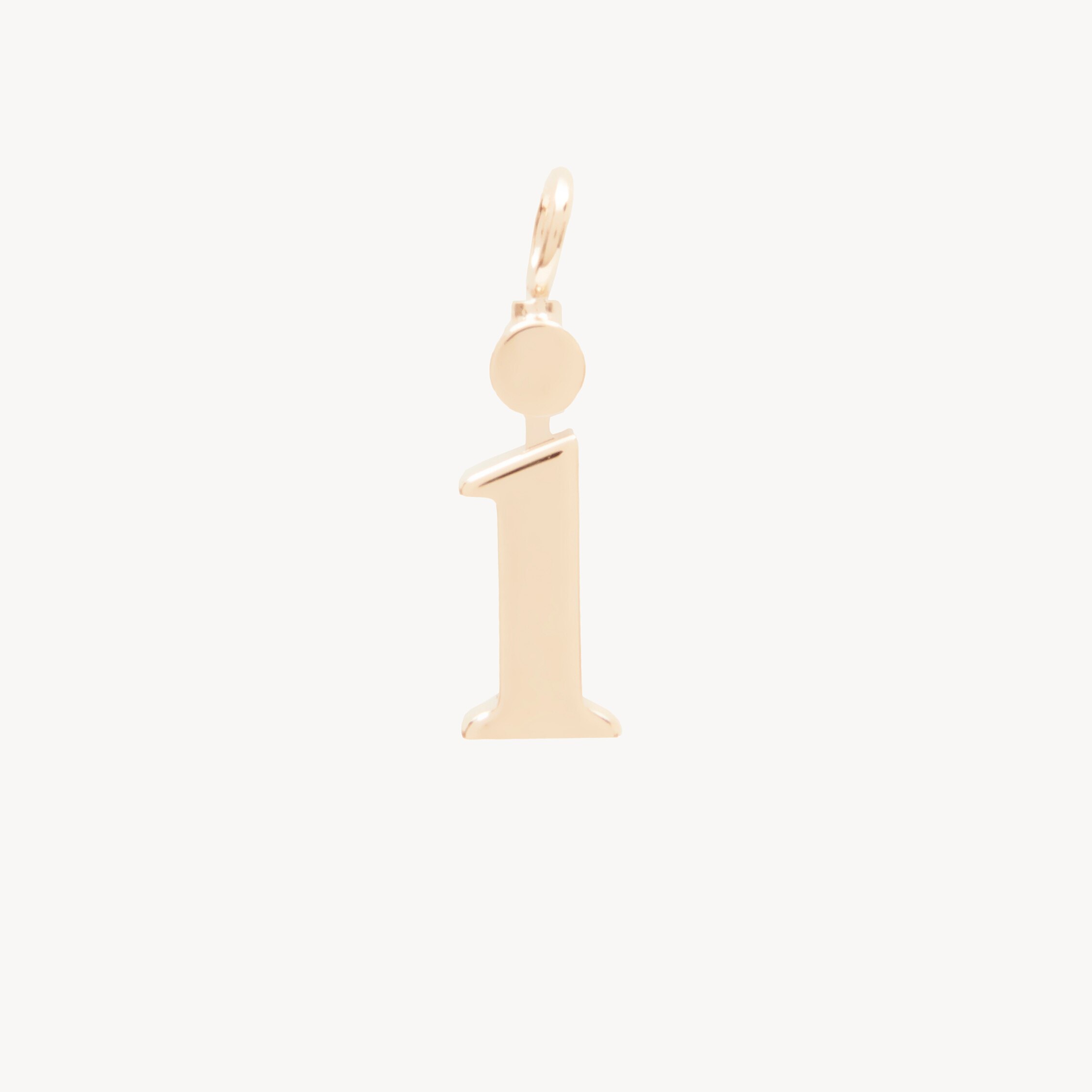 Chloé Alphabet Letter I Charm In Brass In Gold