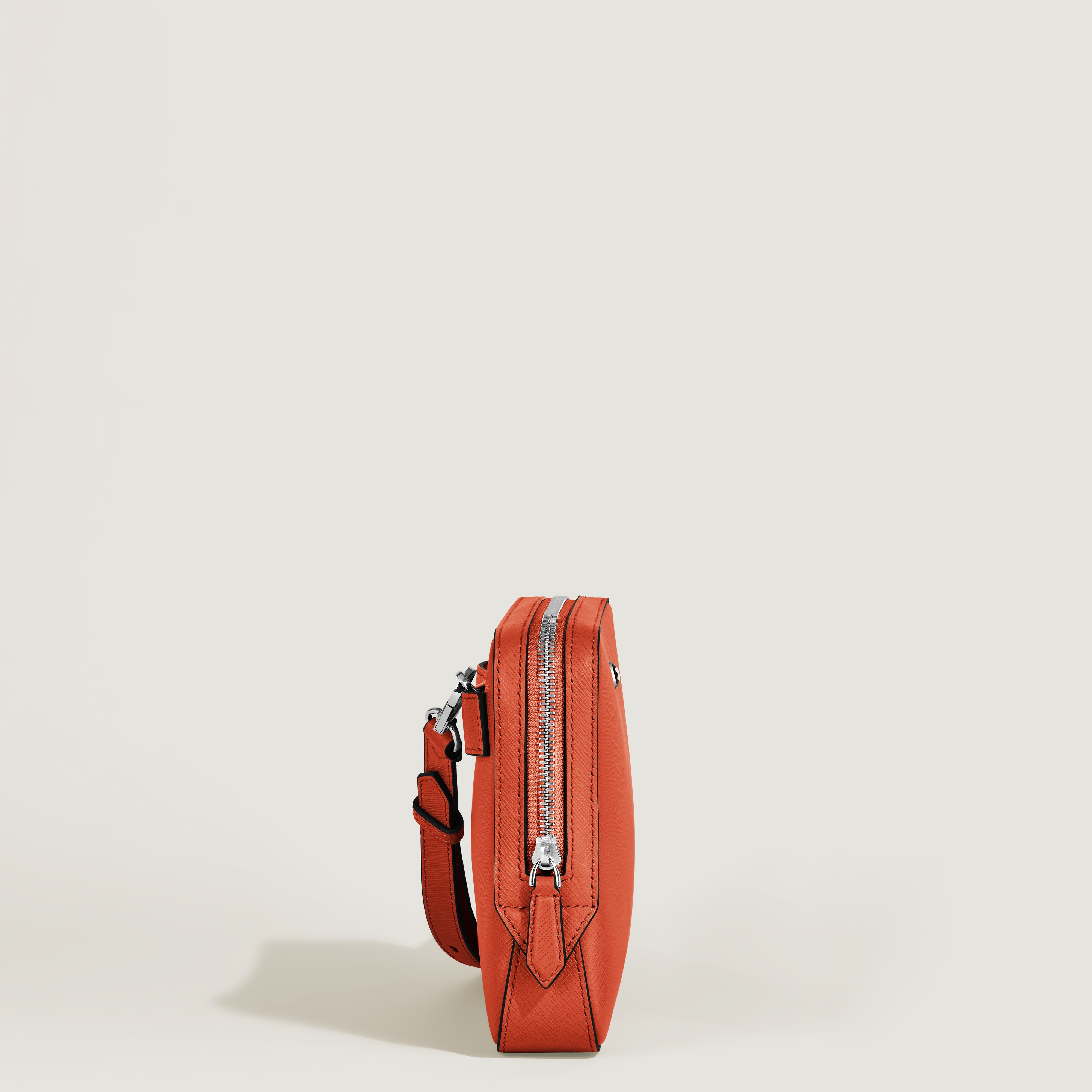  Montblanc - Borsa A Tracolla Piccola In Pelle Sartorial - Mandarino - Pellame - Mb221576 - Messenger Bag 