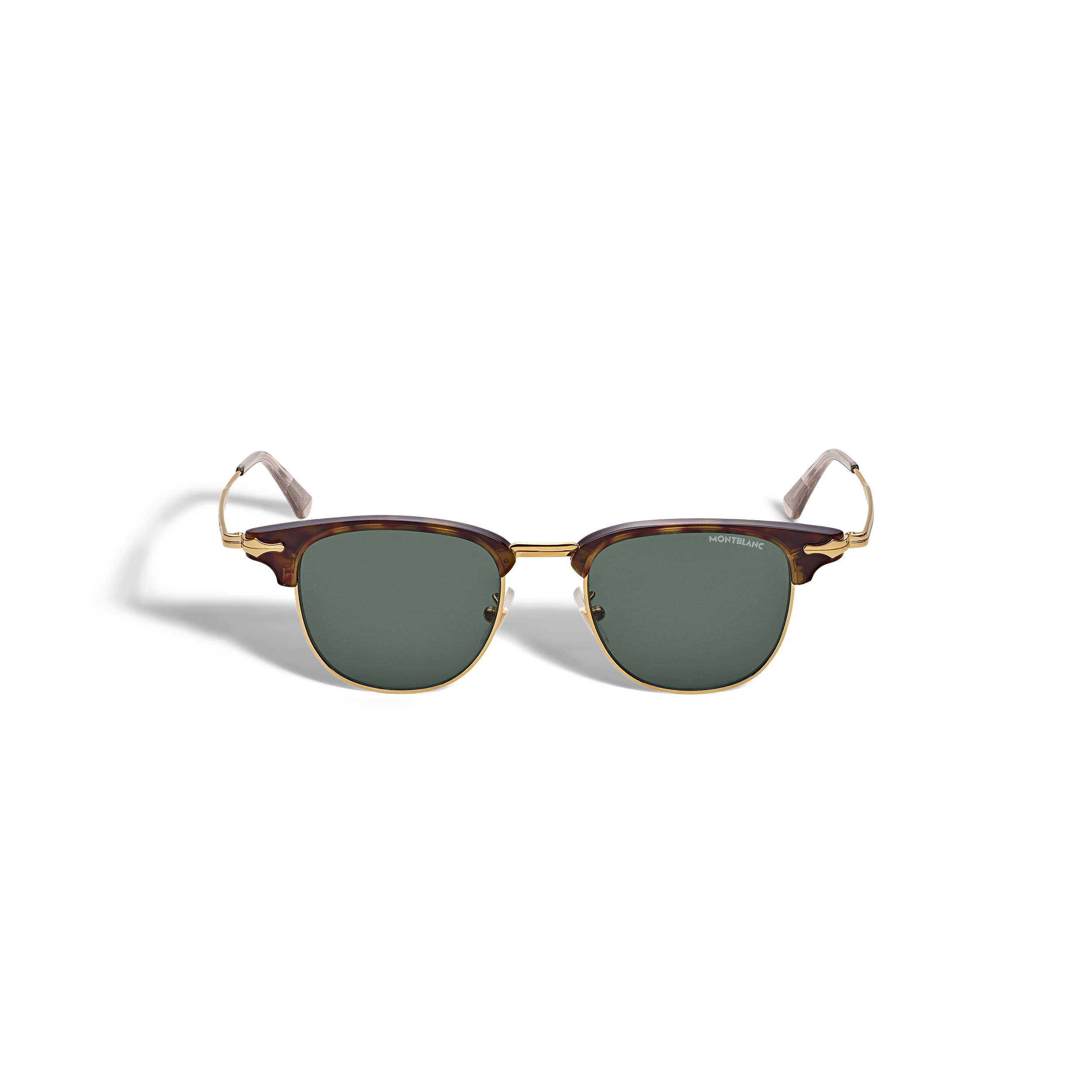 Montblanc - Rectangular Sunglasses With Gold-Coloured Metal Frame - Metal - Mb134474 - Sunglasses   Gold Colour
