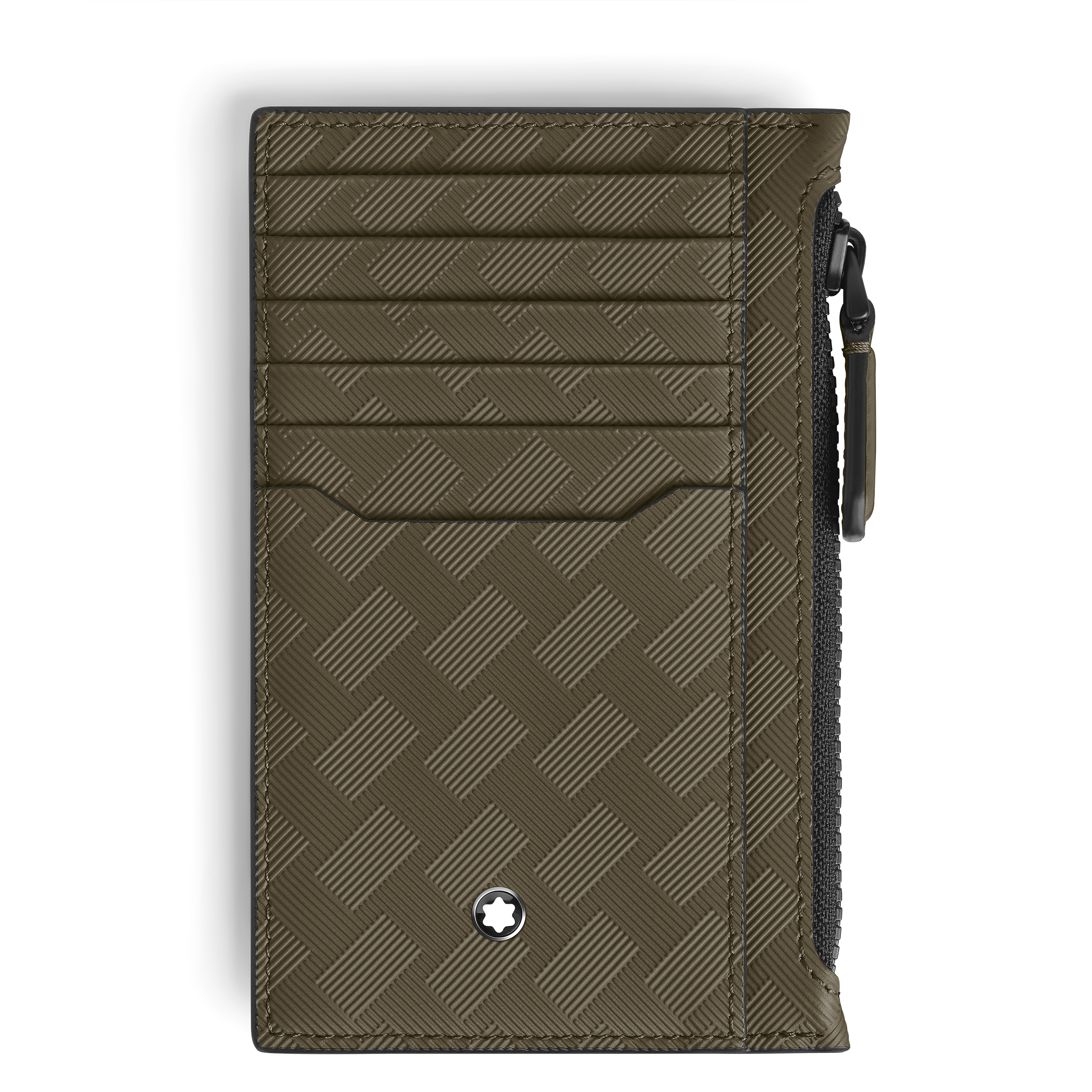 Montblanc - Card Holder 8Cc With Zip In Extreme Leather - Leather - Mb221426 - Card Holders   Khaki