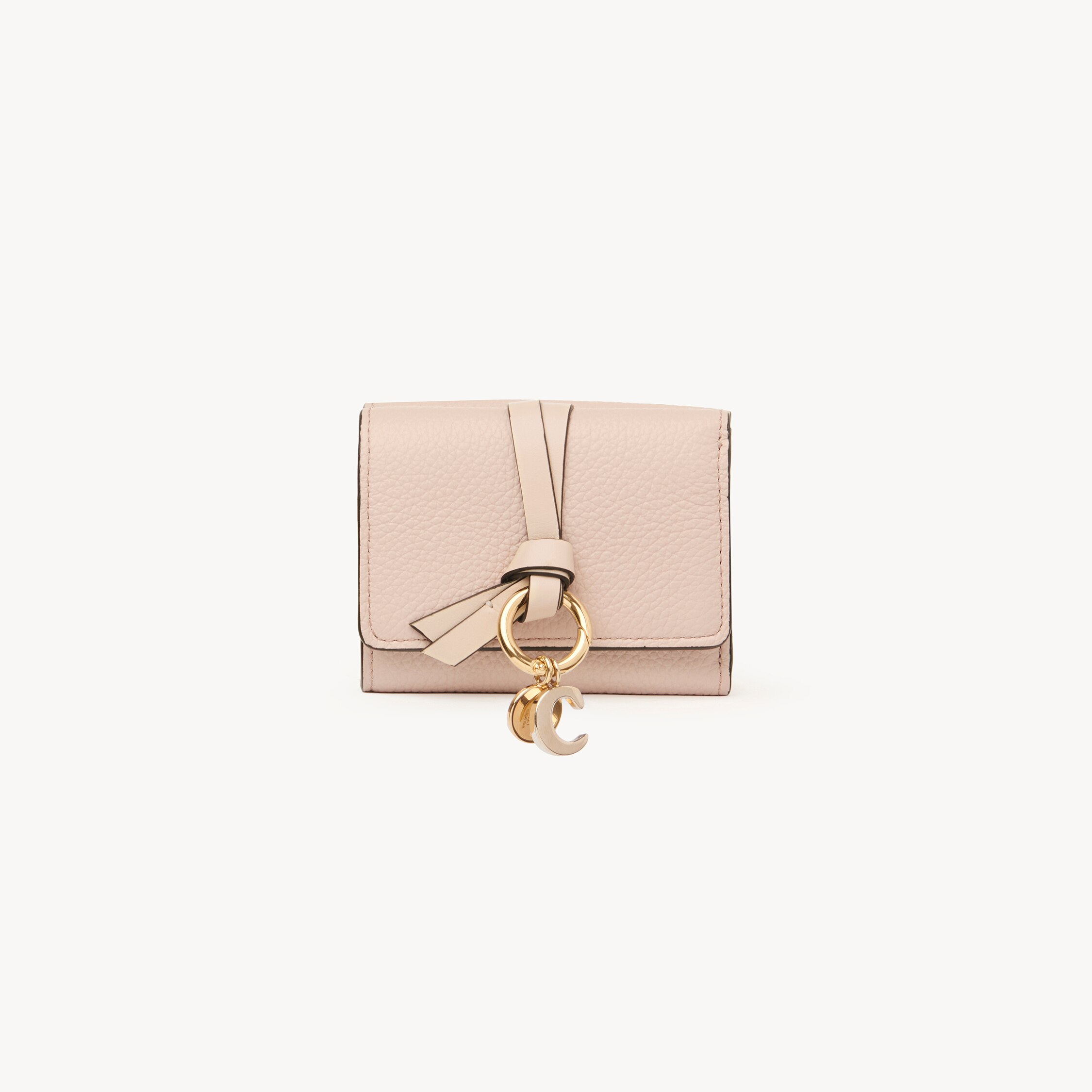 Chloé Alphabet Tri-fold Wallet In Pink
