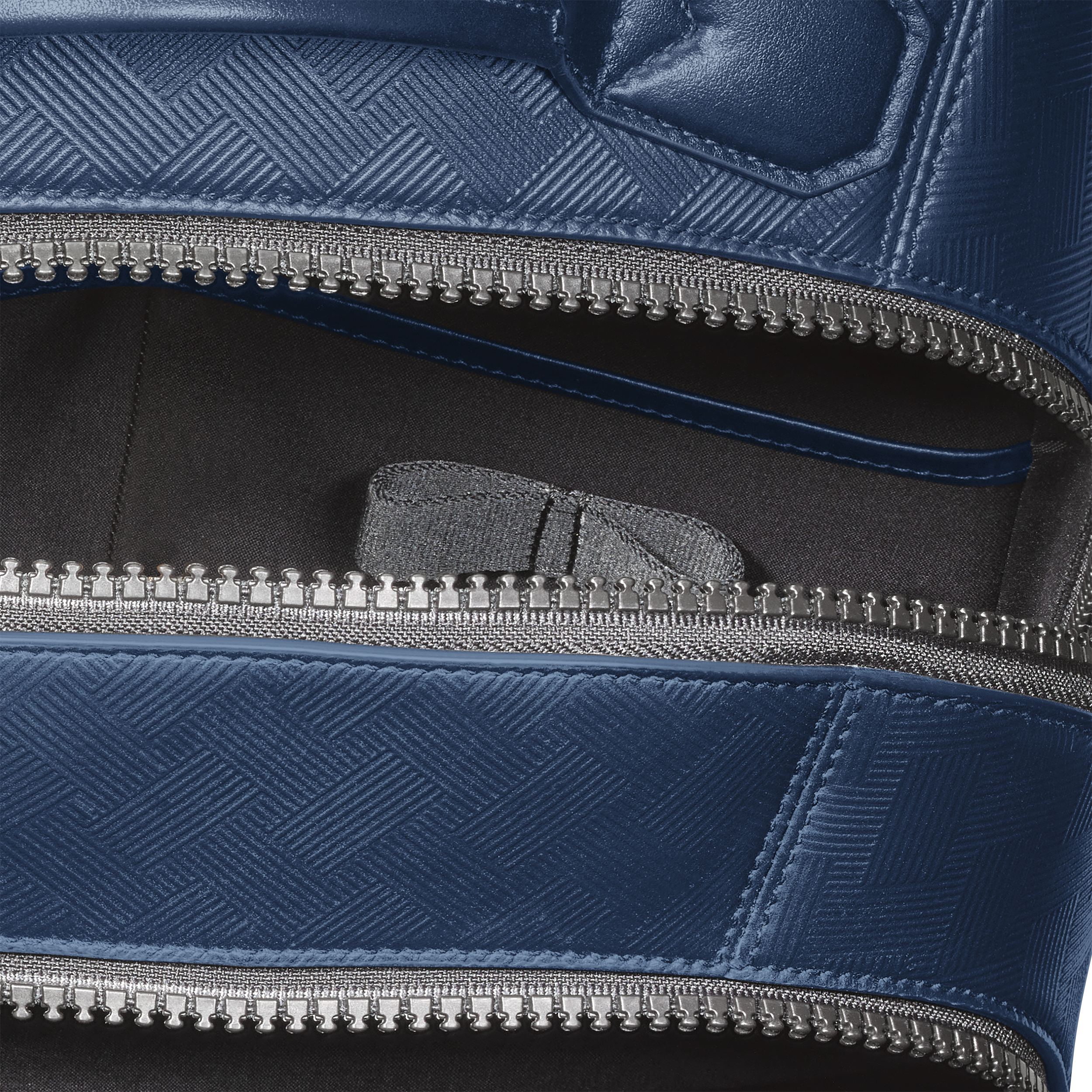  Montblanc - Zaino Modello Medio Con 3 Compartimenti In Pelle Extreme - Blu Inchiostro - Pellame - Mb198047 - Zaini 