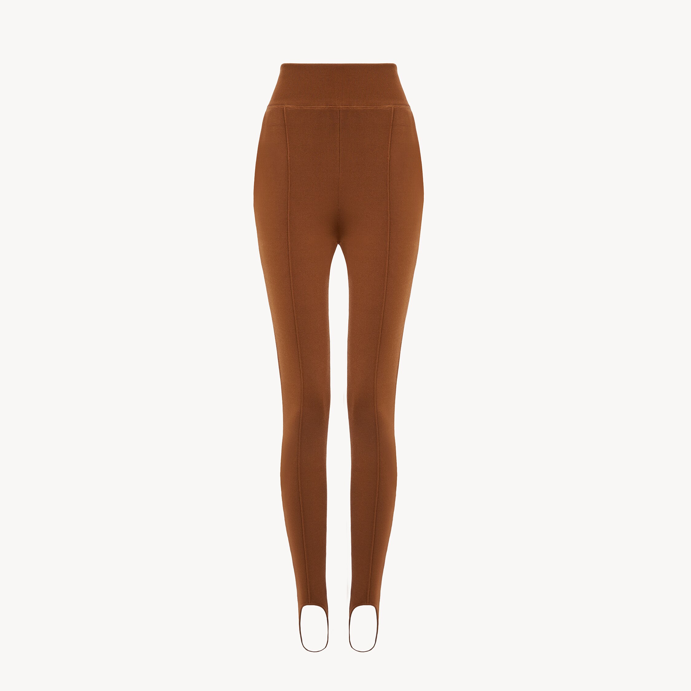 Chloé Pantalon Fuseau En Maille Jacquard In Brown