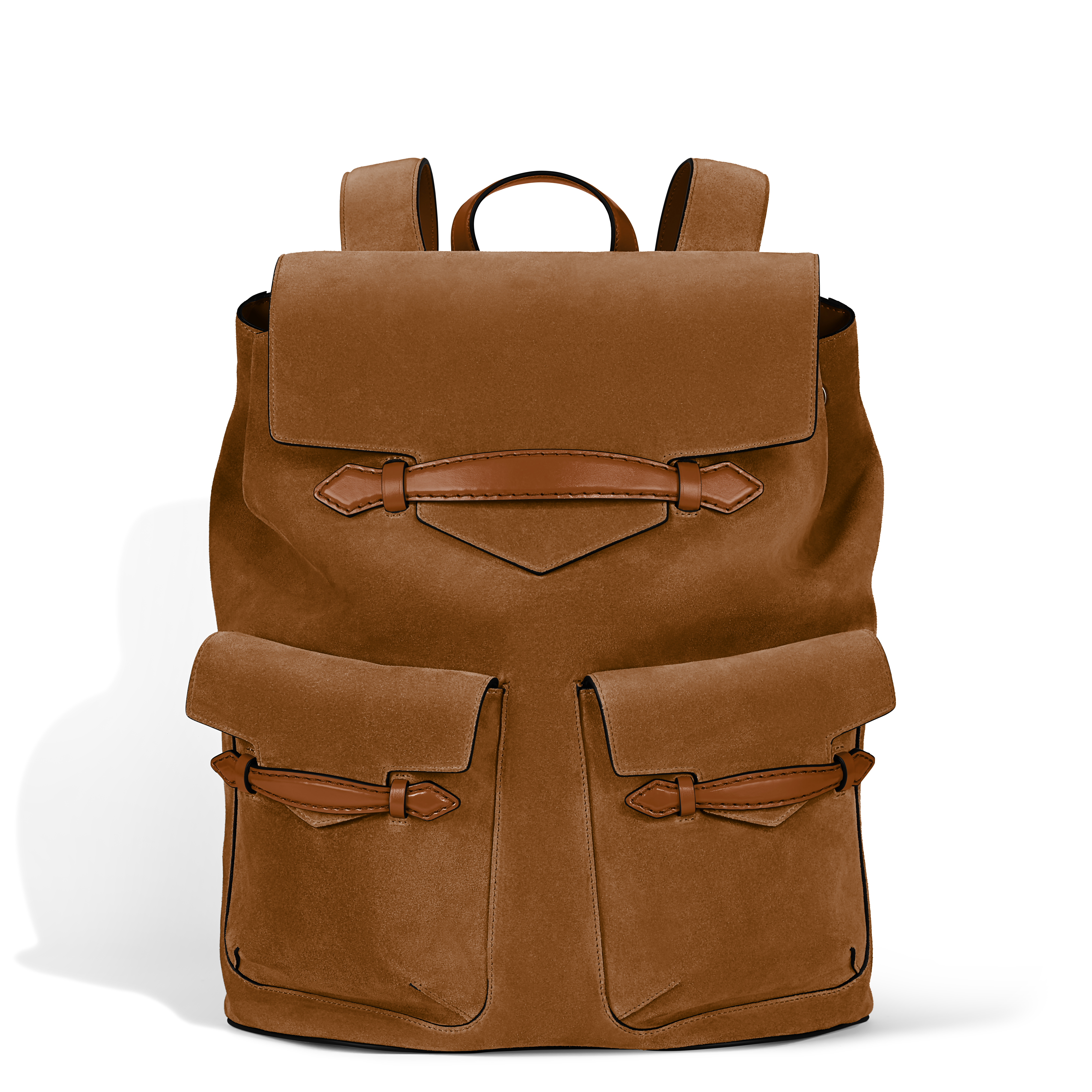  Montblanc - Rucksack Montblanc Envelope - Karamell - Leder - Mb221670 - Rucksäcke 