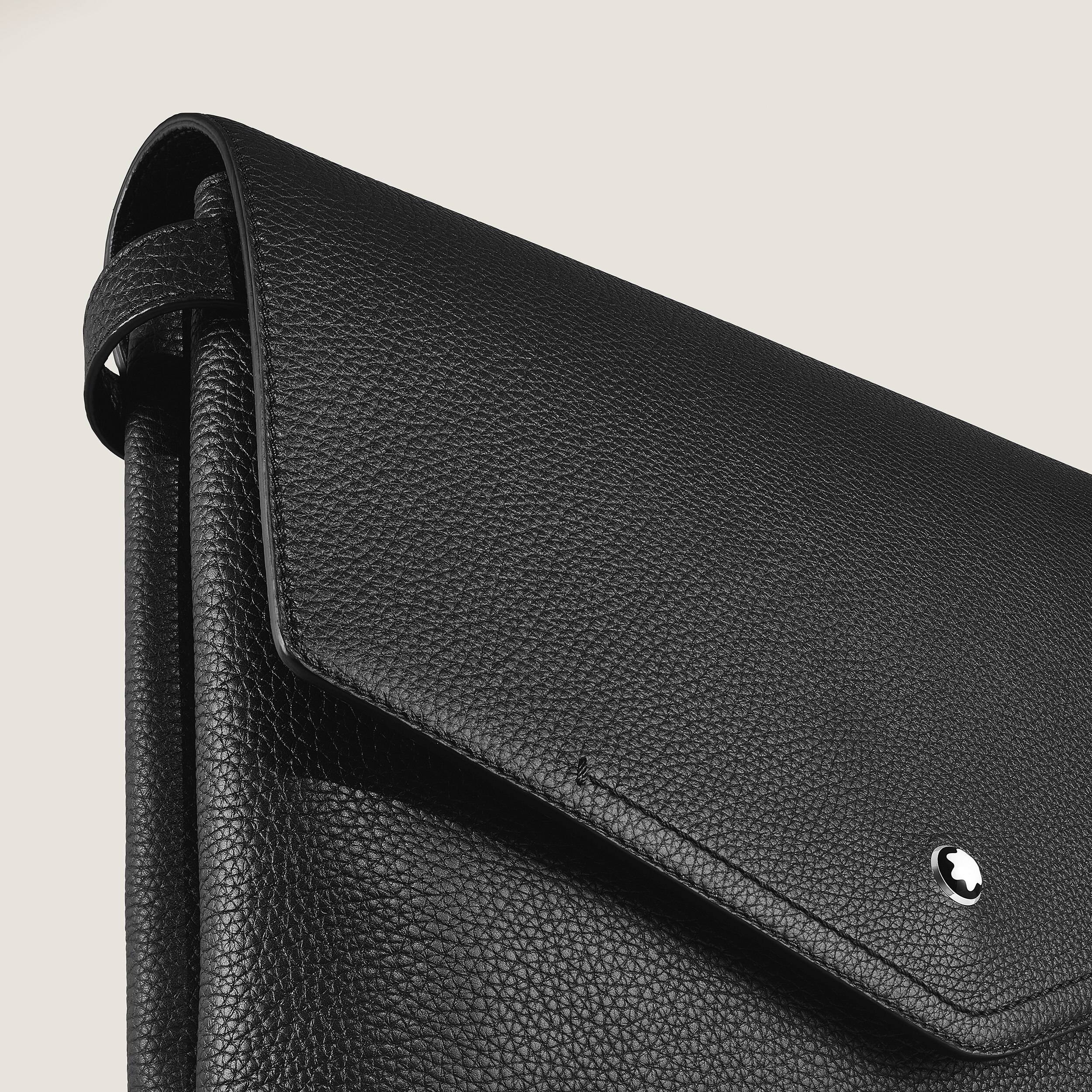  Montblanc - Portadocumenti Modello Piccolo Montblanc Companion - Nero - Pellame - Mb221632 - Cartelle 