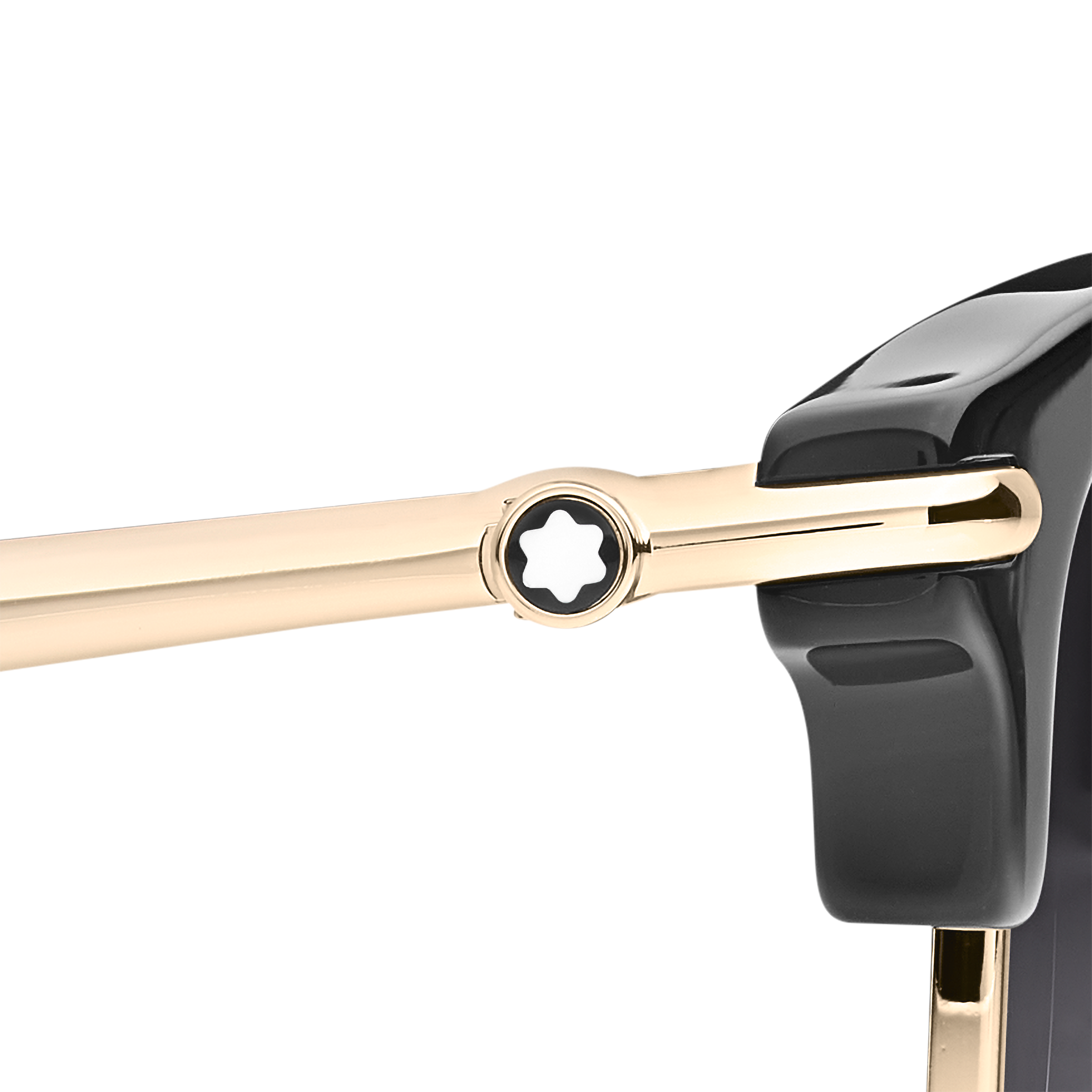  Montblanc - Rechteckige Sonnenbrille Mit Schwarzem Spritzgussrahmen - Schwarz - Eingespritzt - Mb130855 - Sonnenbrillen 
