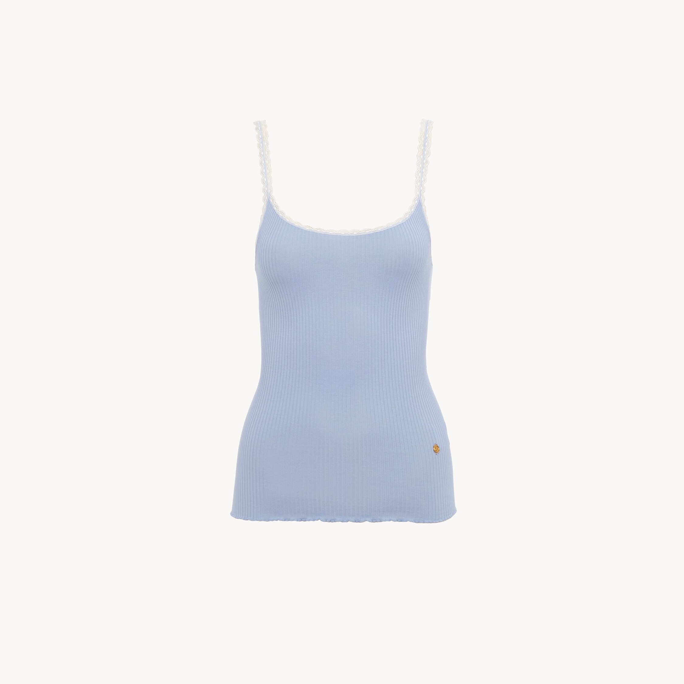 Chloé Débardeur Ajusté En Coton In Blue