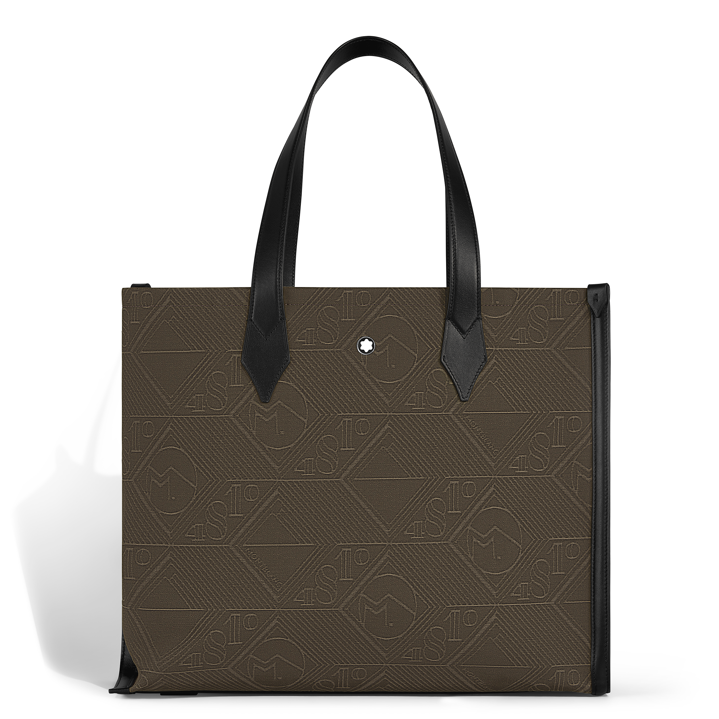 Montblanc - Tote Bag In 4810 Jaquard - Fabric And Leather - Mb220258 - Tote Bags   Khaki