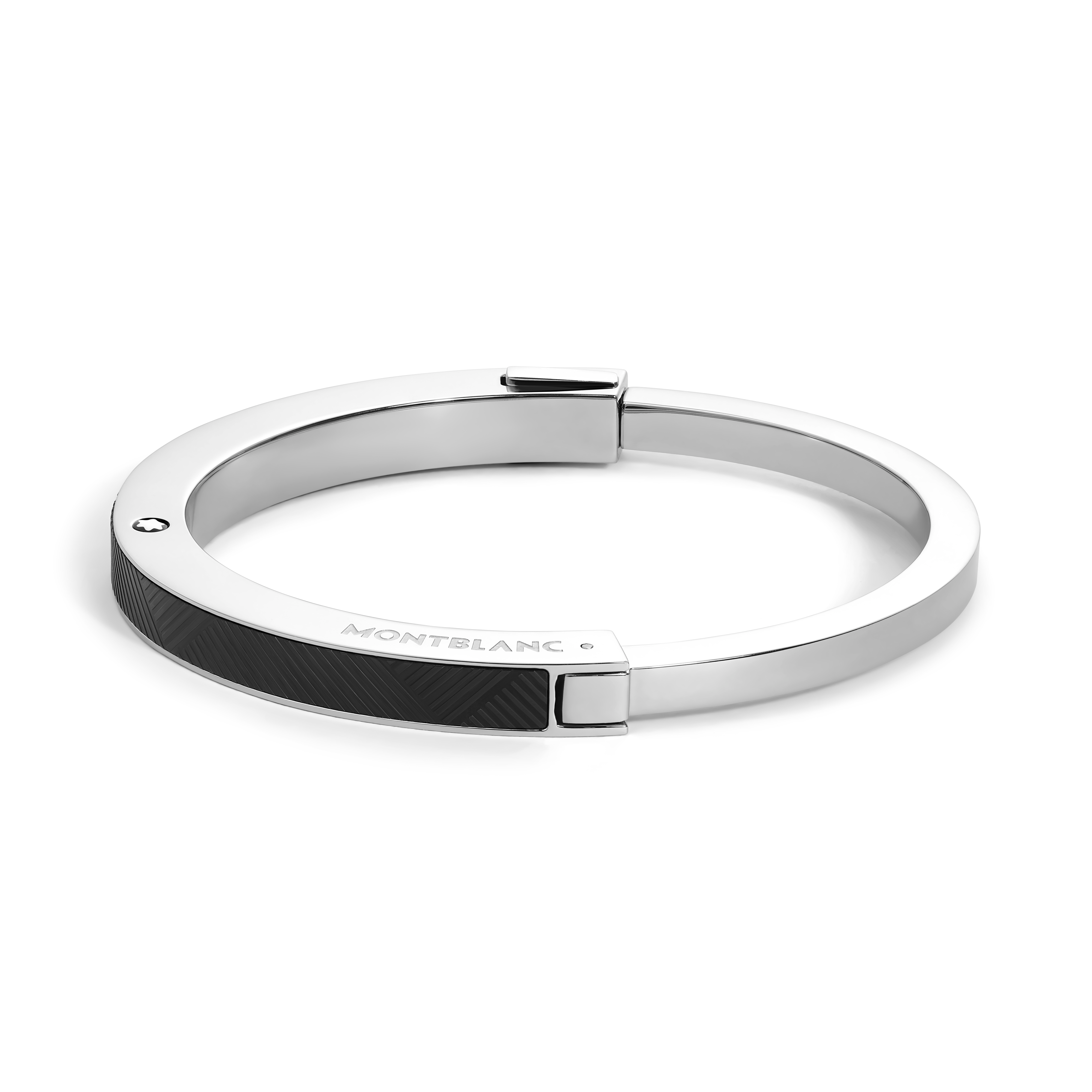  Montblanc - Armreif Aus Edelstahl Mit Extreme-muster - Silberfarben - Edelstahl - Mb136016 - Armbänder 