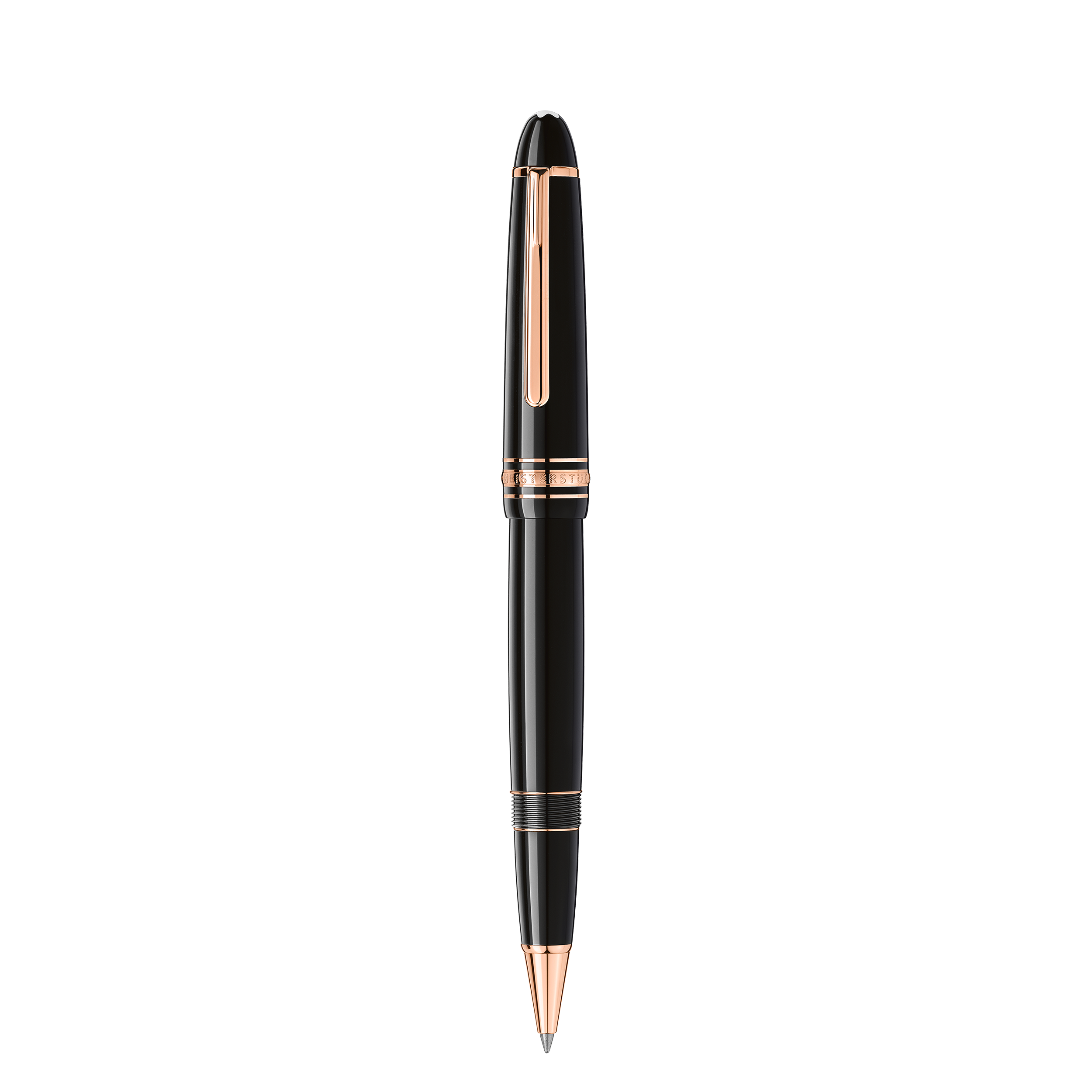 Montblanc - Meisterstück Rose Gold-Coated Legrand Rollerball - Precious Resin - Mb132481 - Rollerballs   Black