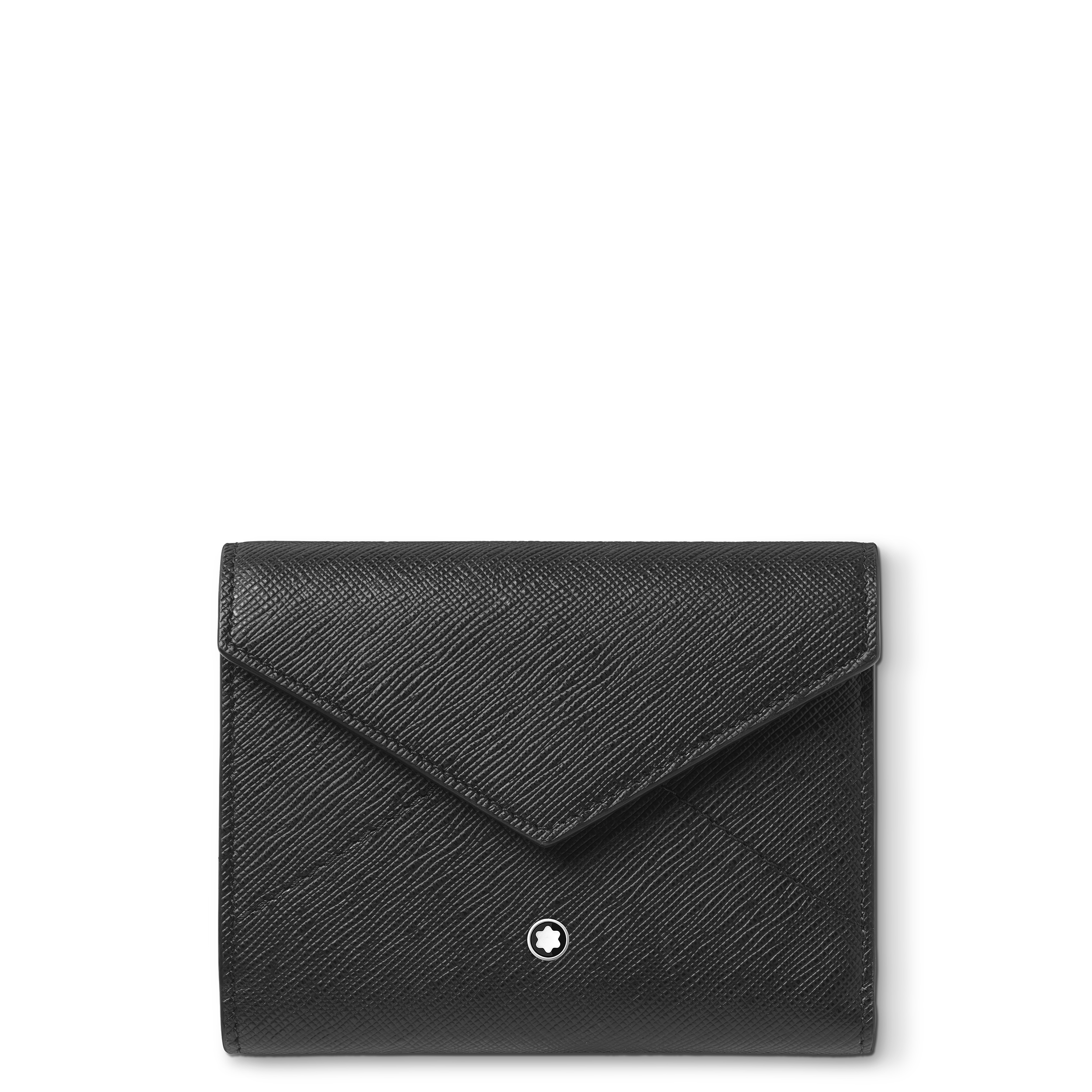 Montblanc - Envelope Tri-Fold Wallet 6Cc - Leather - Mb198225 - Wallets   Black
