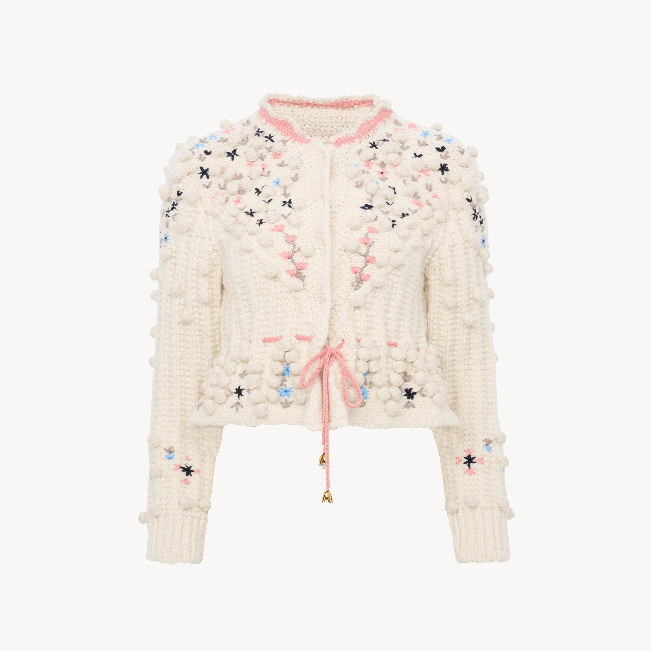 Chloé Cropped fitted cardigan in a wool knit