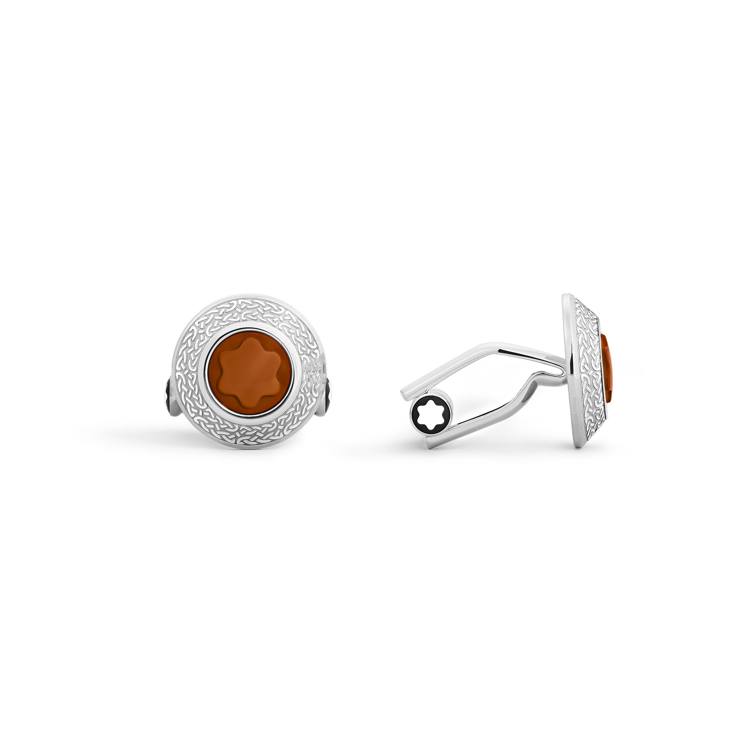 Montblanc - Writers Edition Homage To Bram Stoker Cufflinks - Stainless Steel - Mb135974 - Cufflinks   Silver Colour