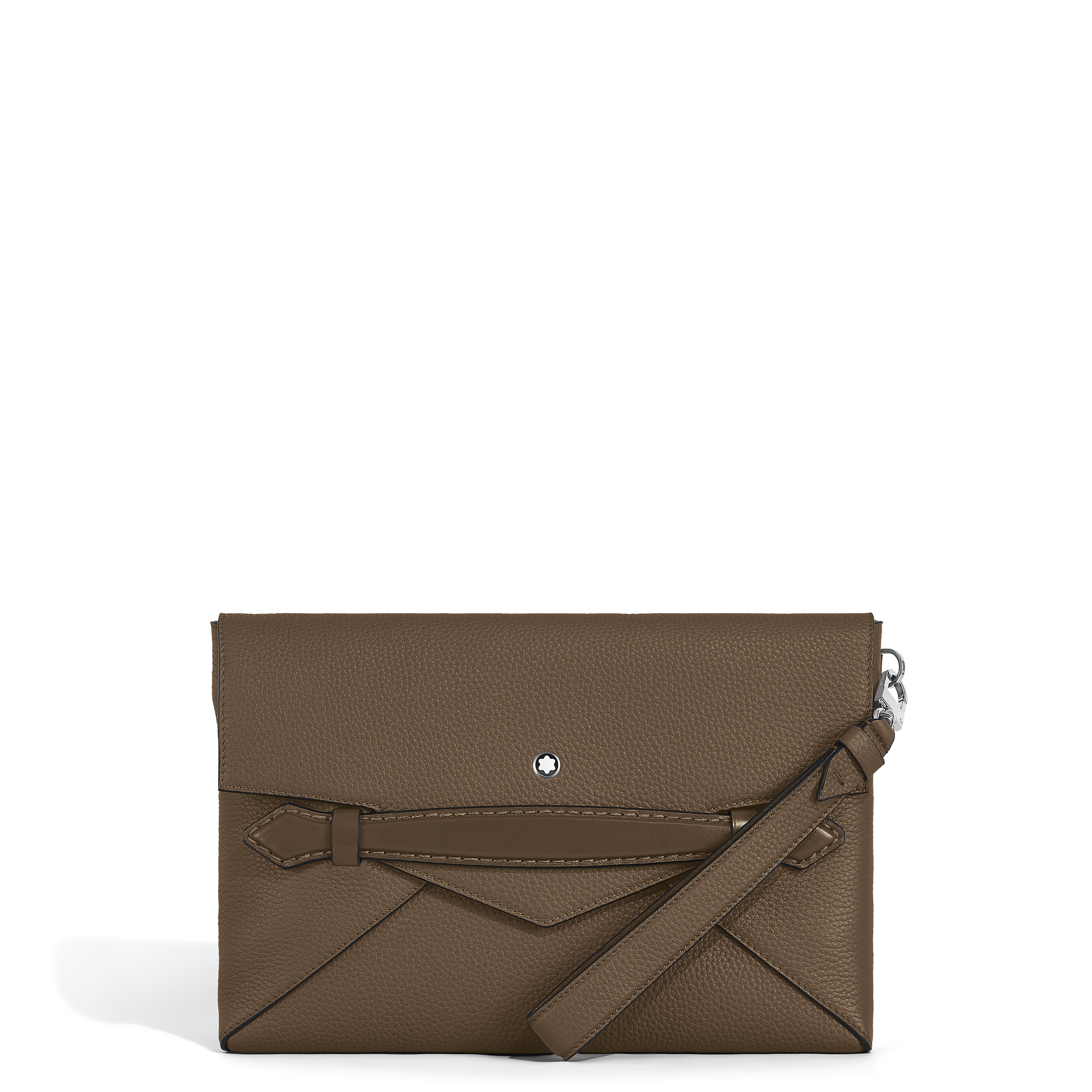 Montblanc - Envelope Clutch - Leather - Mb220211 - Clutch Bags   Noisette
