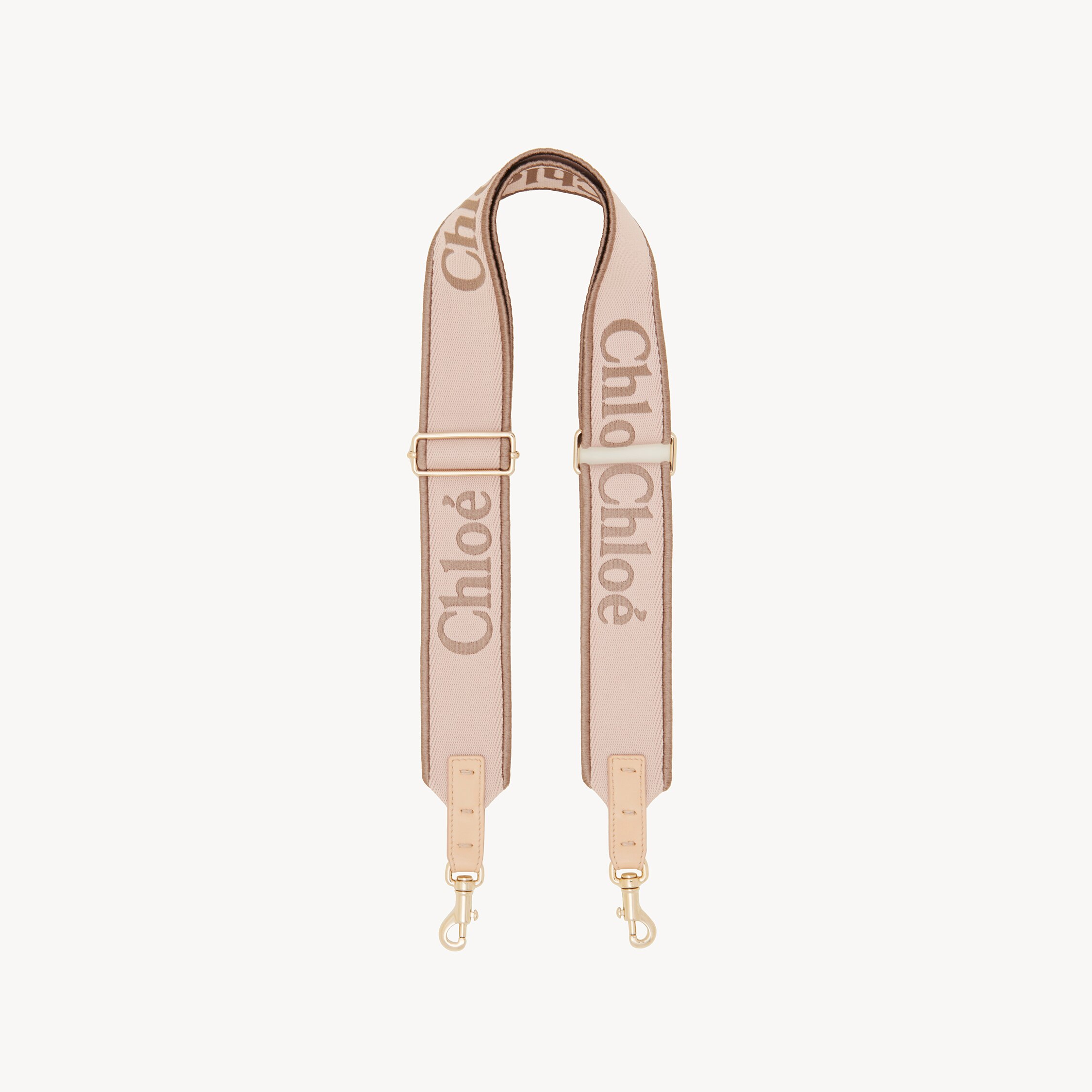 Chloé Adjustable Strap In Canvas In Pink