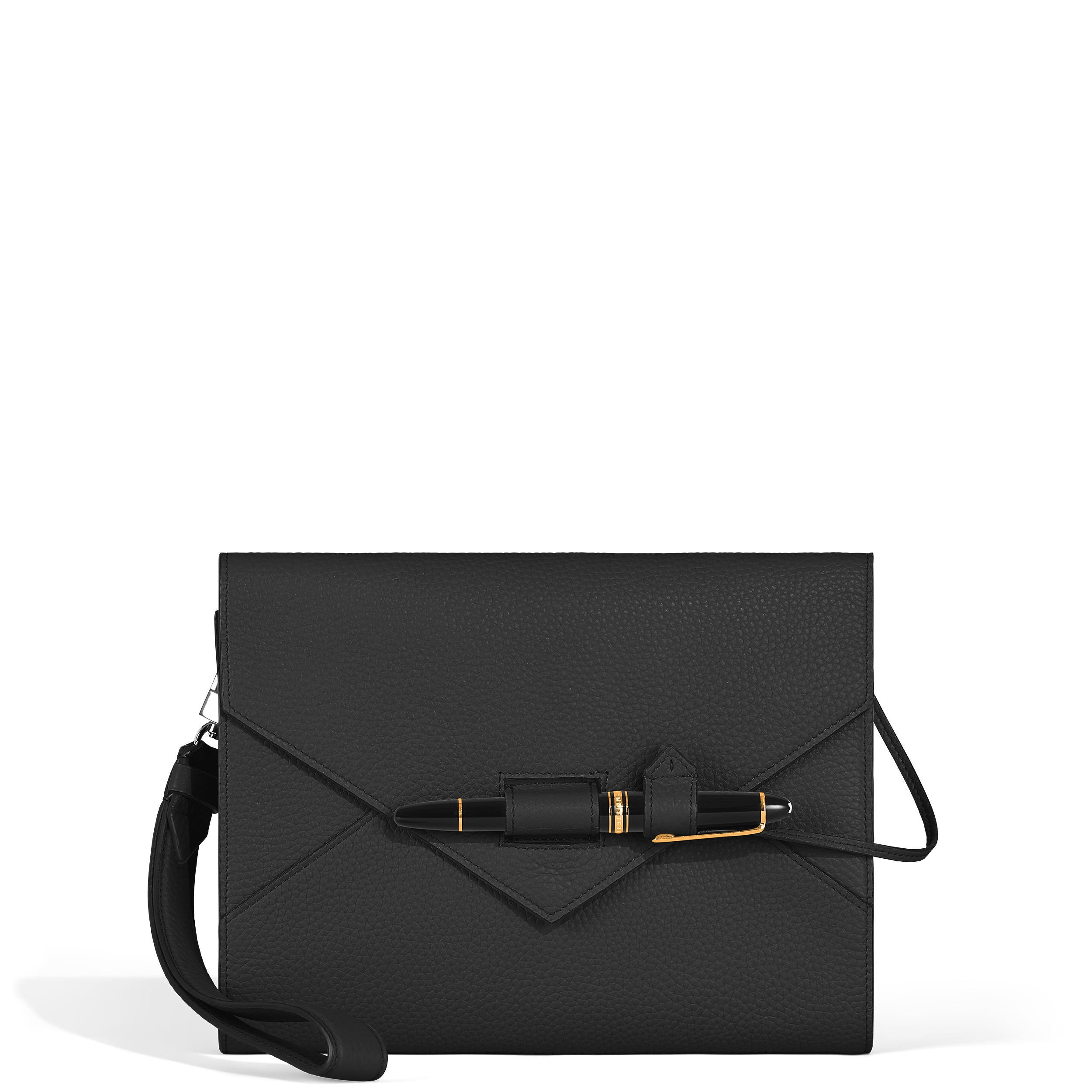 Montblanc - Envelope Medium Note Holder - Leather - Mb137132 - Notebook Holders   Black