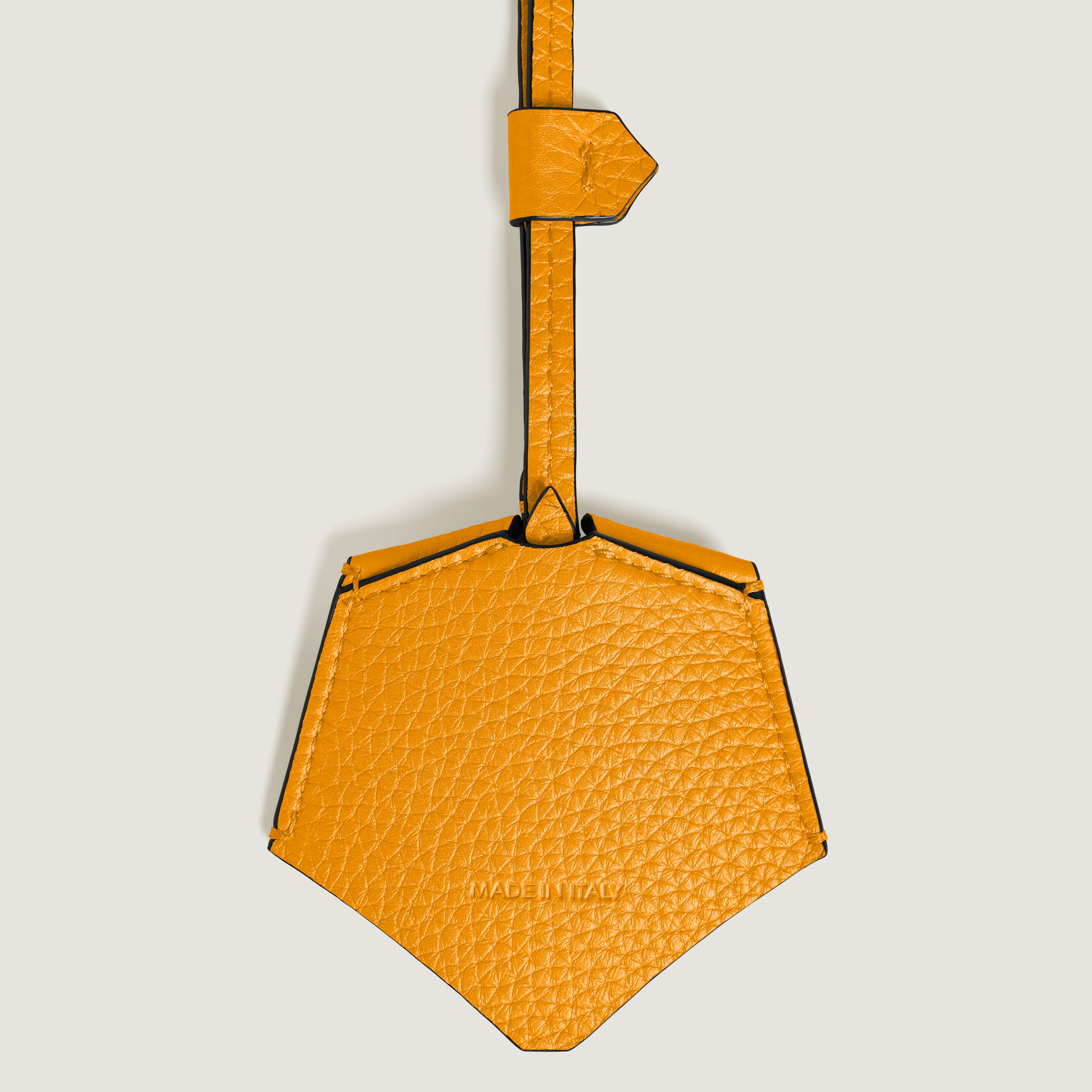  Montblanc - Schlüsselanhänger Aus Grain Leder - Safranorange - Leder - Mb221833 - Schlüsselringe & Schlüsseletuis 