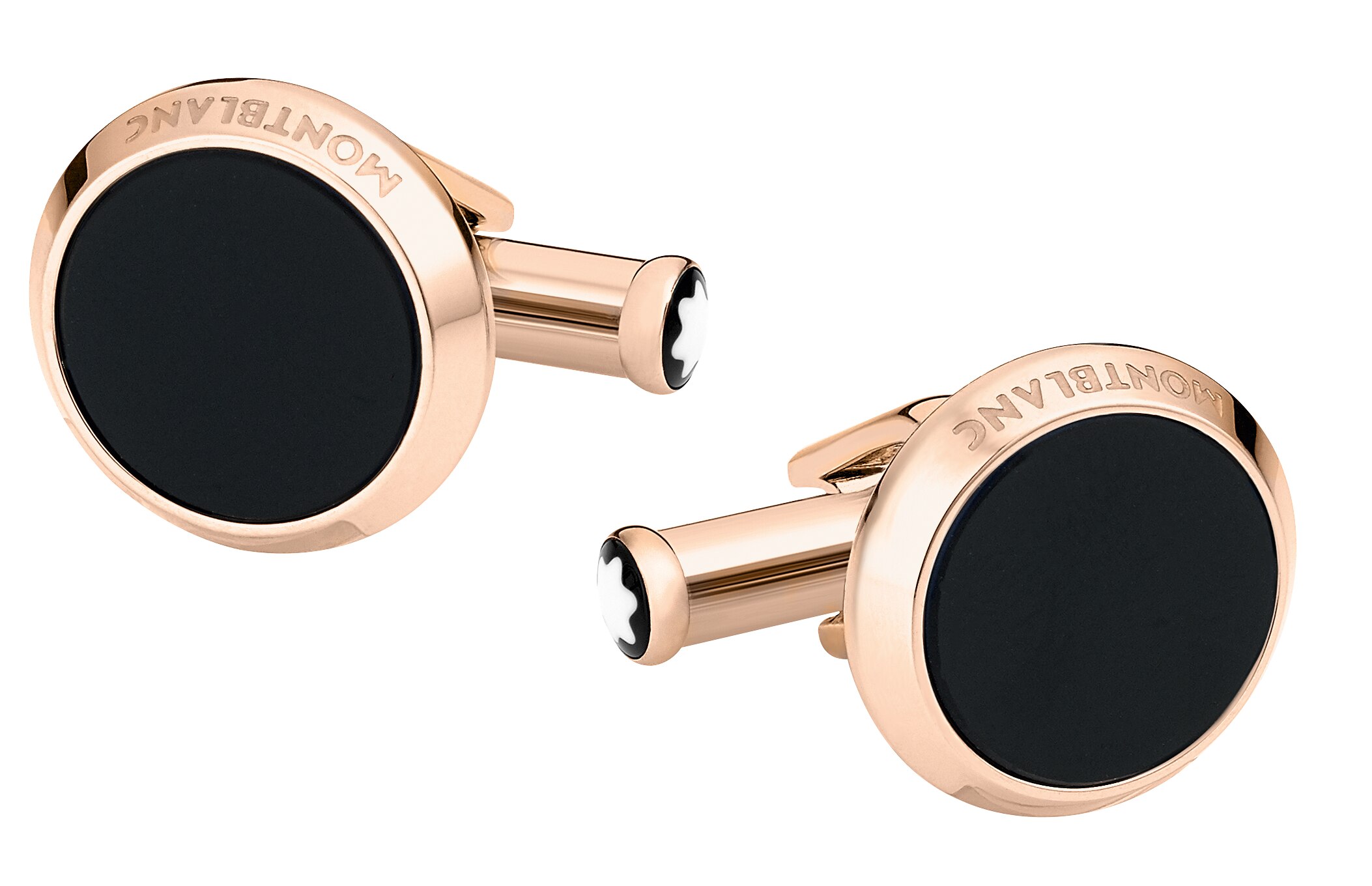 Montblanc - Meisterstã¼Ck Cufflinks With Inlay - Stainless Steel - Mb116663 - Cufflinks Men's Onyx
