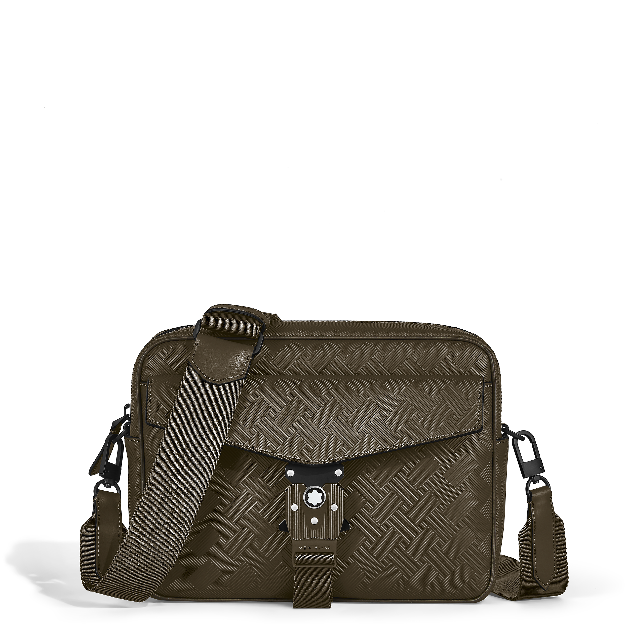Montblanc - M-Lock Messenger Bag - Leather - Mb221612 - Messengers   Khaki