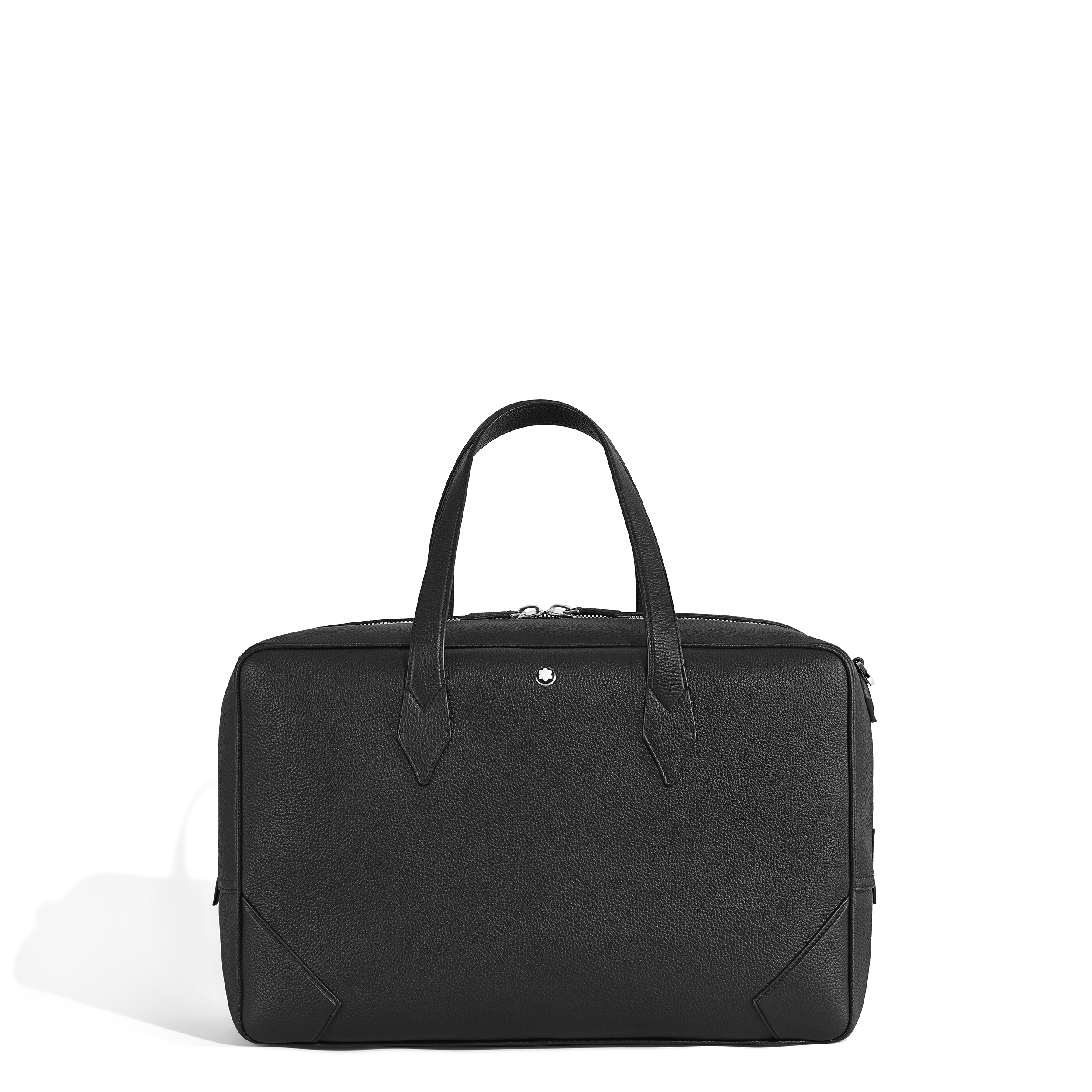Montblanc - Weekender Bag 45 In Grain Leather - Leather - Mb221624 - Duffle Bags   Black