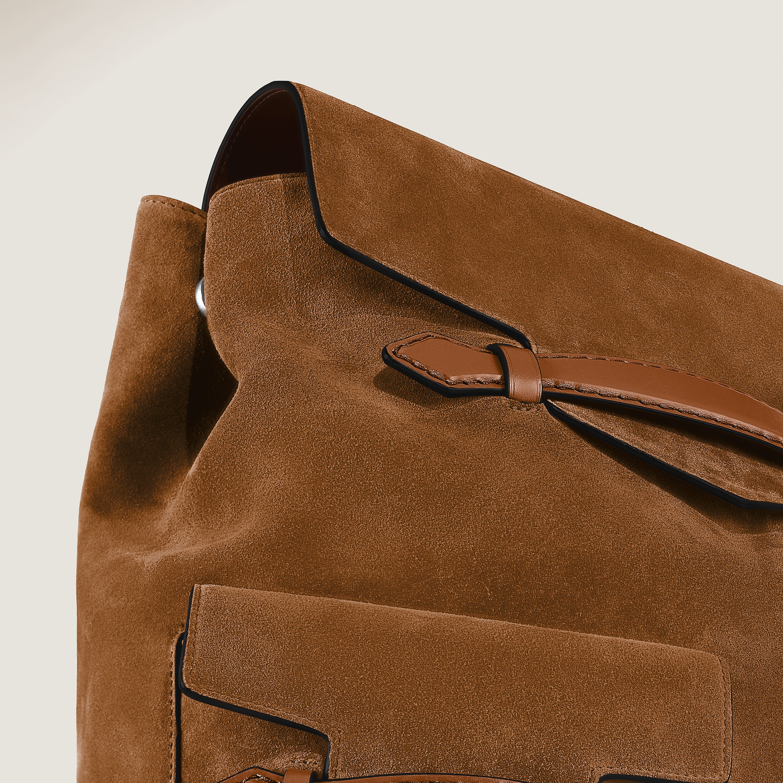  Montblanc - Rucksack Montblanc Envelope - Karamell - Leder - Mb221670 - Rucksäcke 