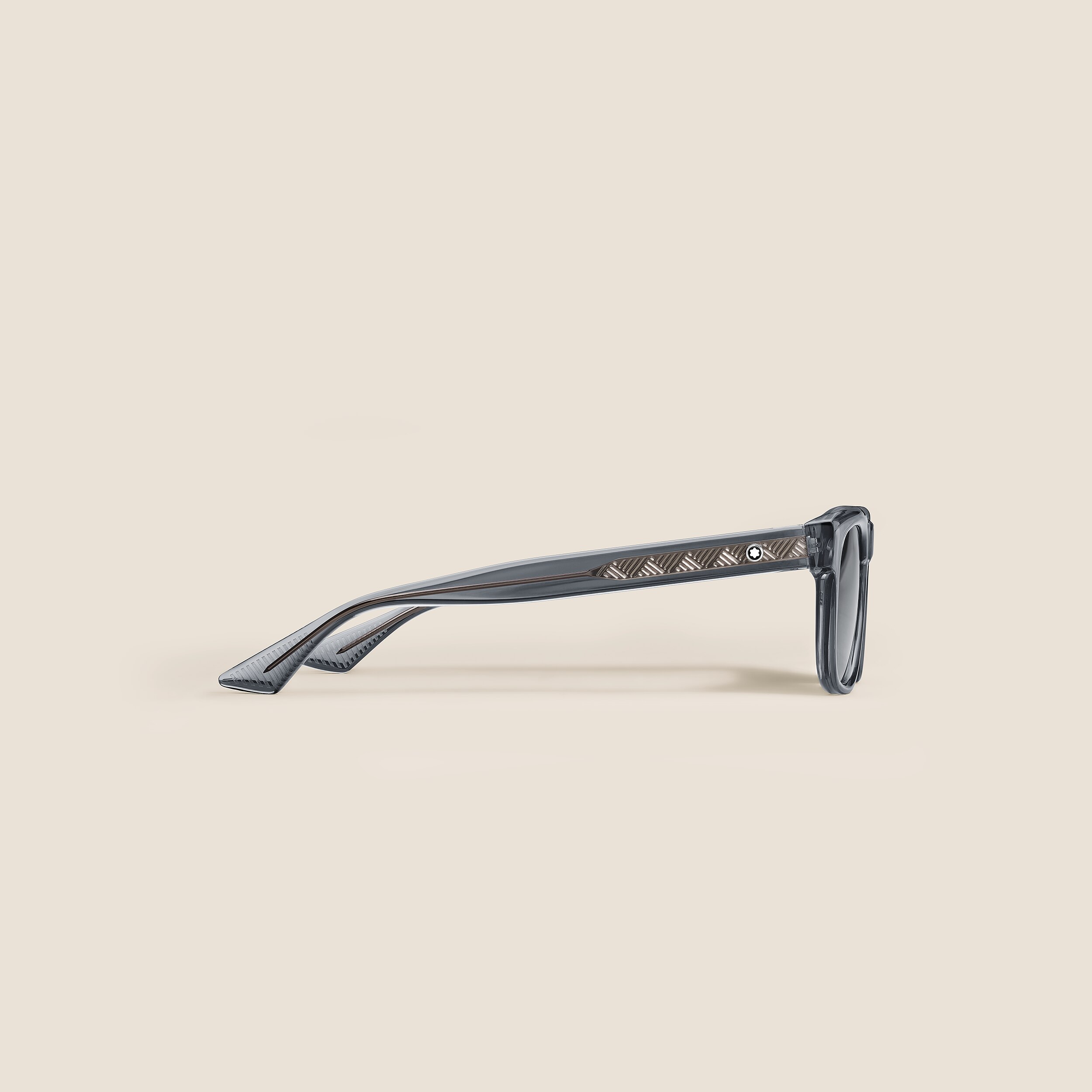  Montblanc - Occhiali Da Sole Con Montatura Quadrata In Acetato Color Grigio - Mb136912 - Occhiali Da Sole 