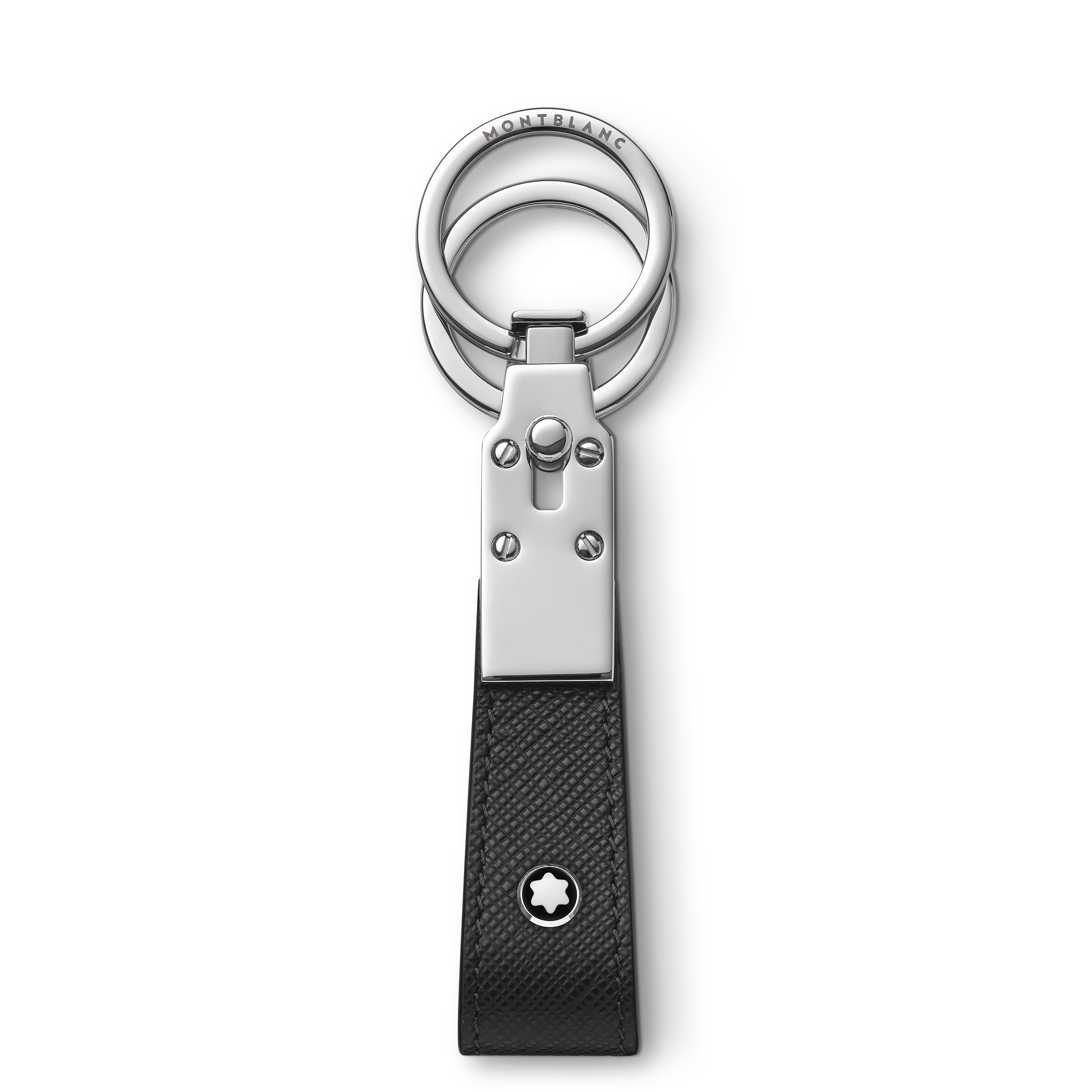 Montblanc - Loop Key Holder In Sartorial Leather - Leather - Mb130747 - Key Rings & Key Cases   Black