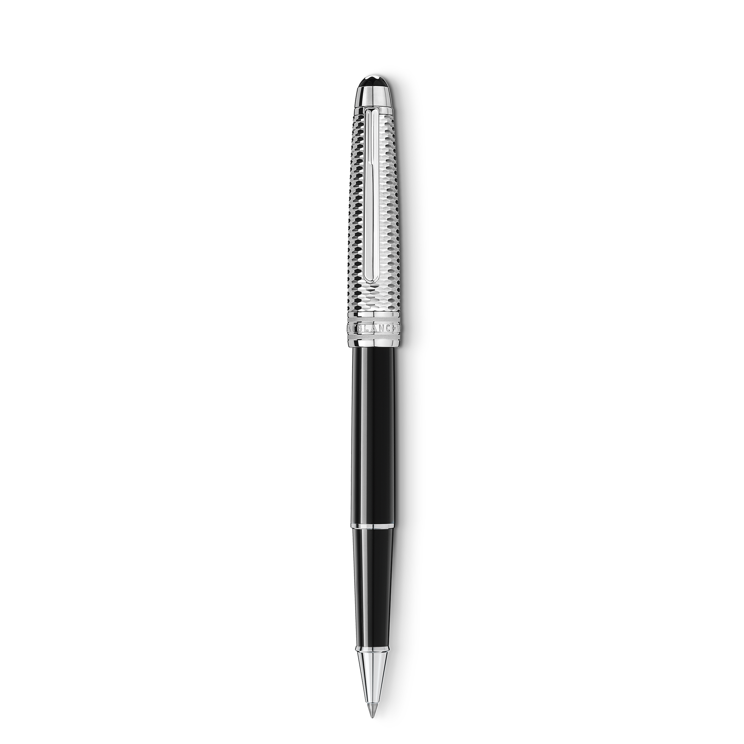 Montblanc - Meisterstück Geometry Doué Classique Rollerball - Precious Resin - Mb132502 - Rollerballs   Black